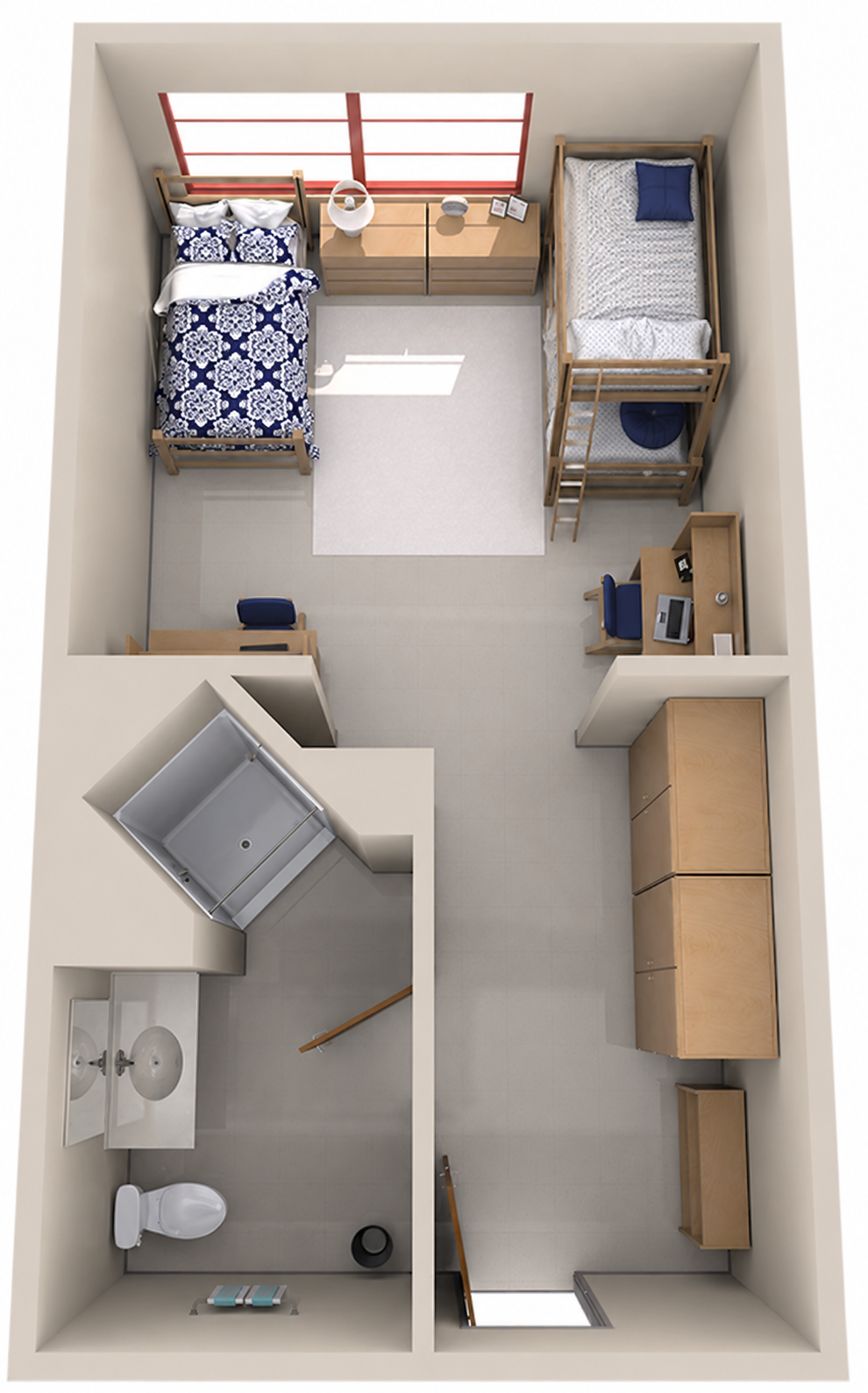 Saint Maria Goretti Hall layout — triple